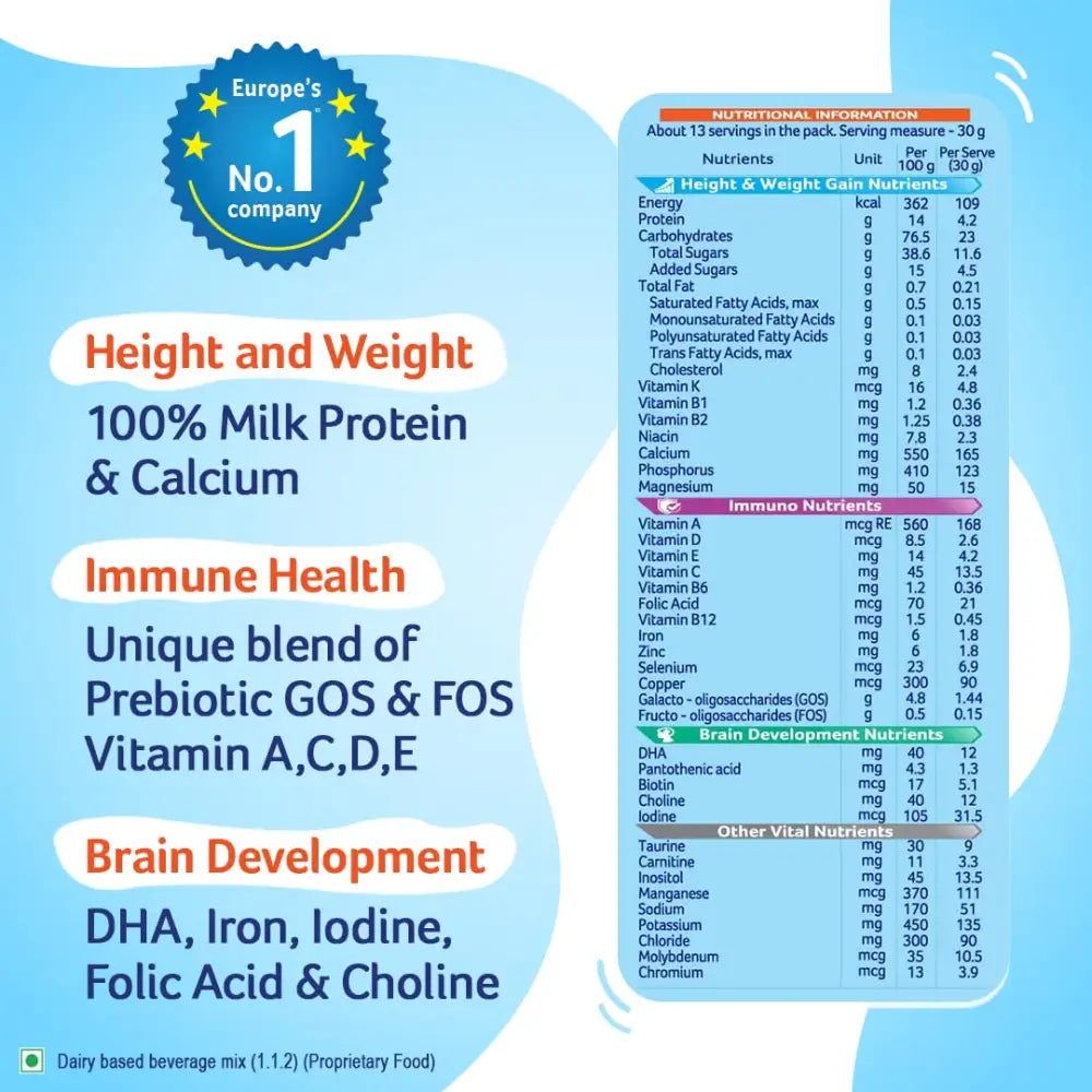 APTAGROW VANILLA 400 GM REFILL POWDER - Feeding Formula