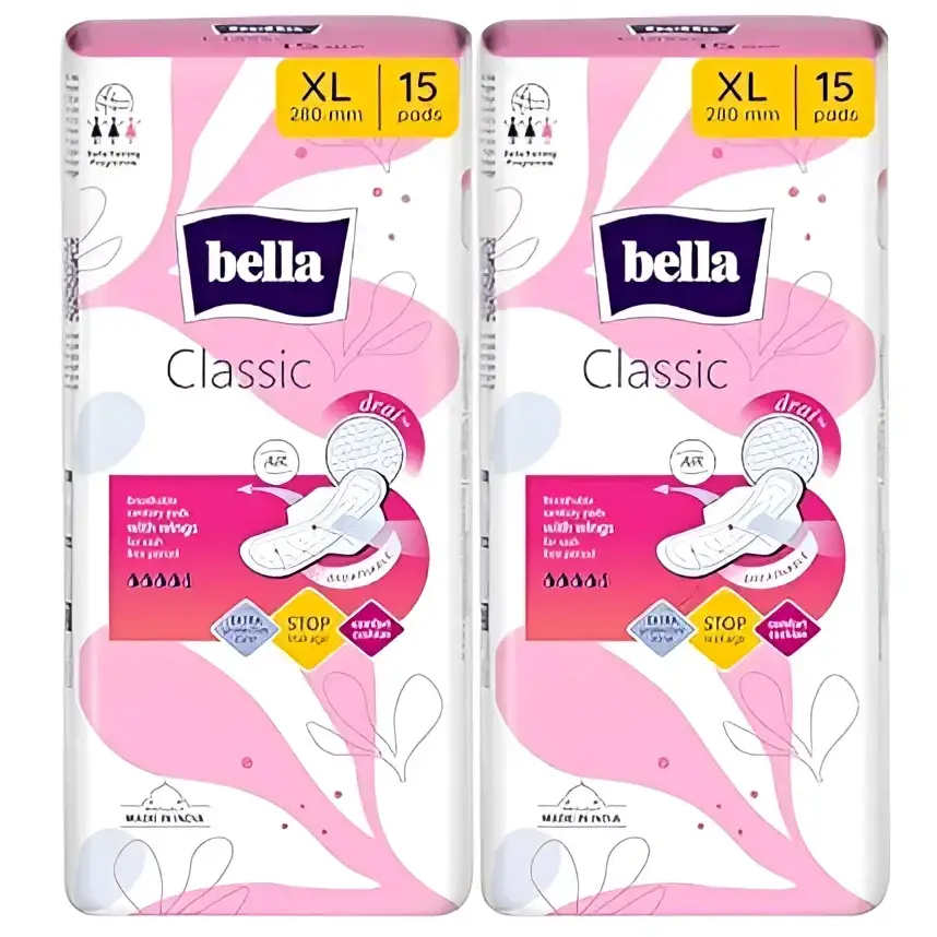 BELLA MAXI drain wings (classic) 15S PACK - Pads