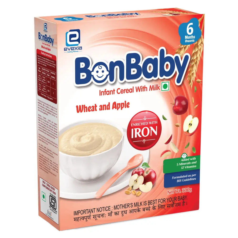 BonBaby Wheat and Apple (300 GM) - Feeding Formula