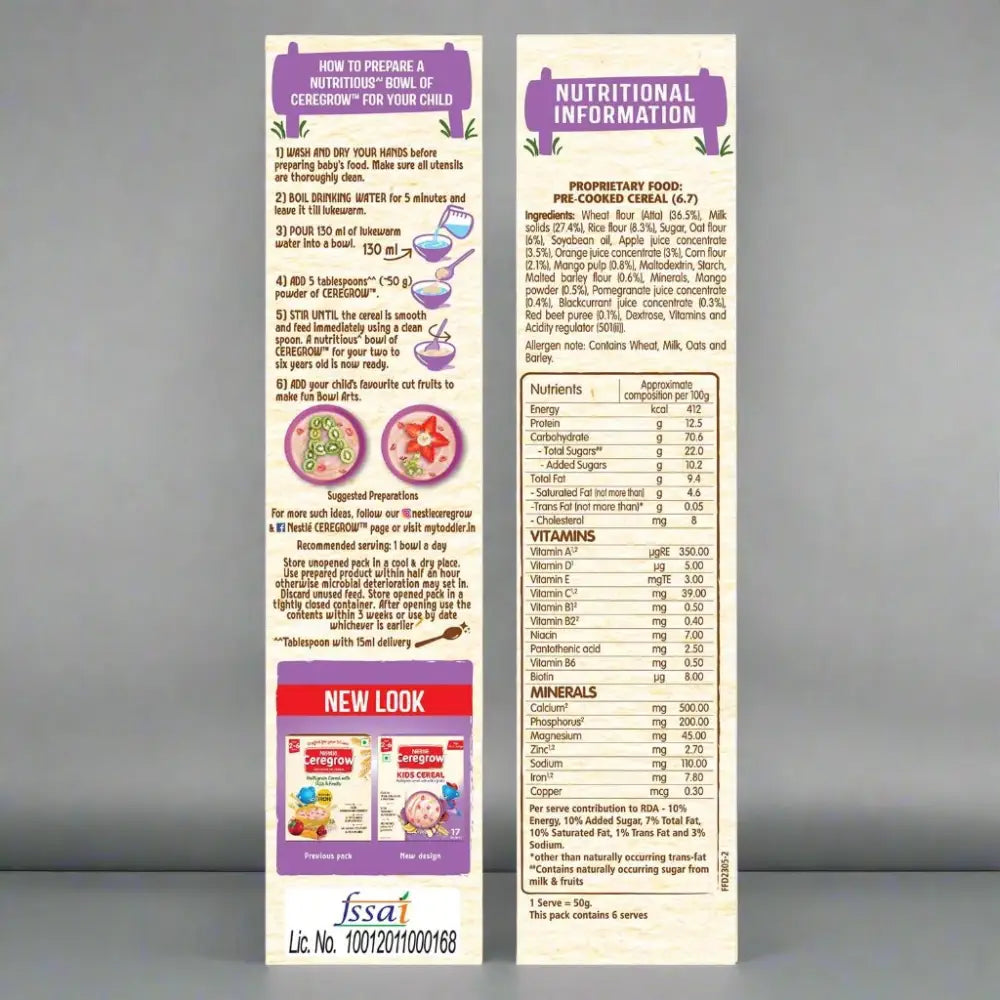 CEREGROW Kids Cereal with Multigrain - Feeding Formula