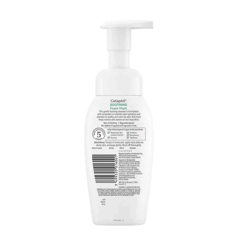 Cetaphil Soothing foam wash 200ml