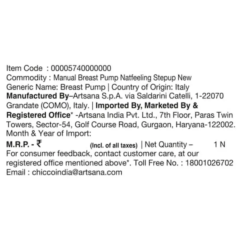 CHICCO MANUAL BREAST PUMP