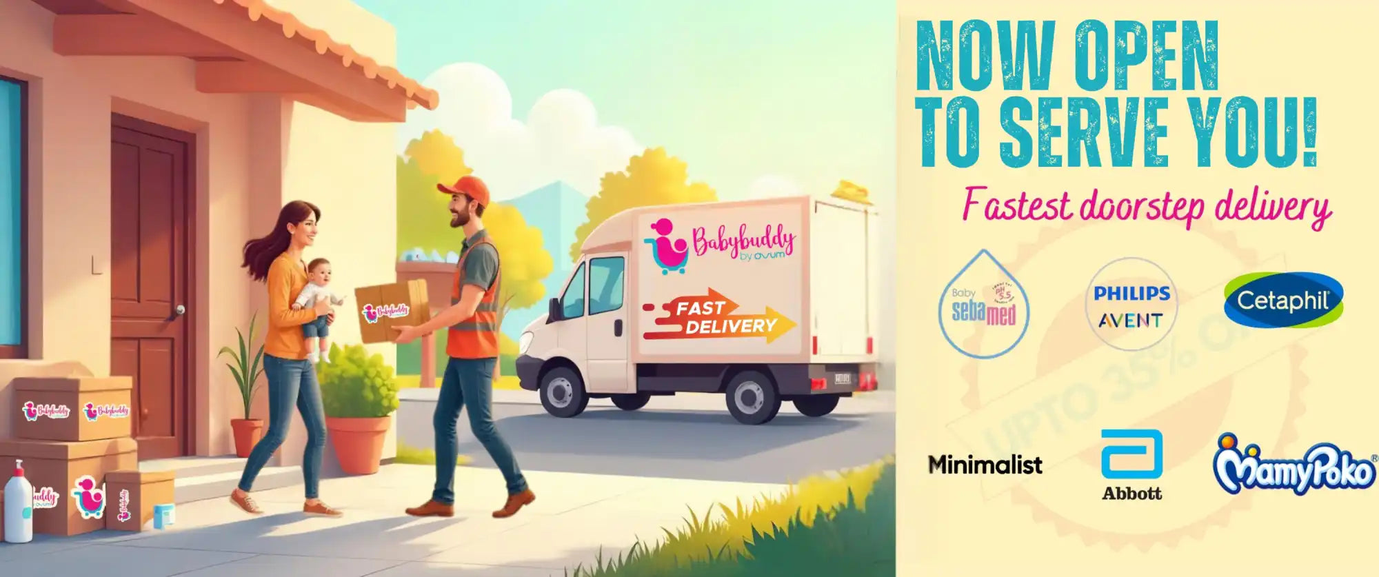 A delivery service for baby products.