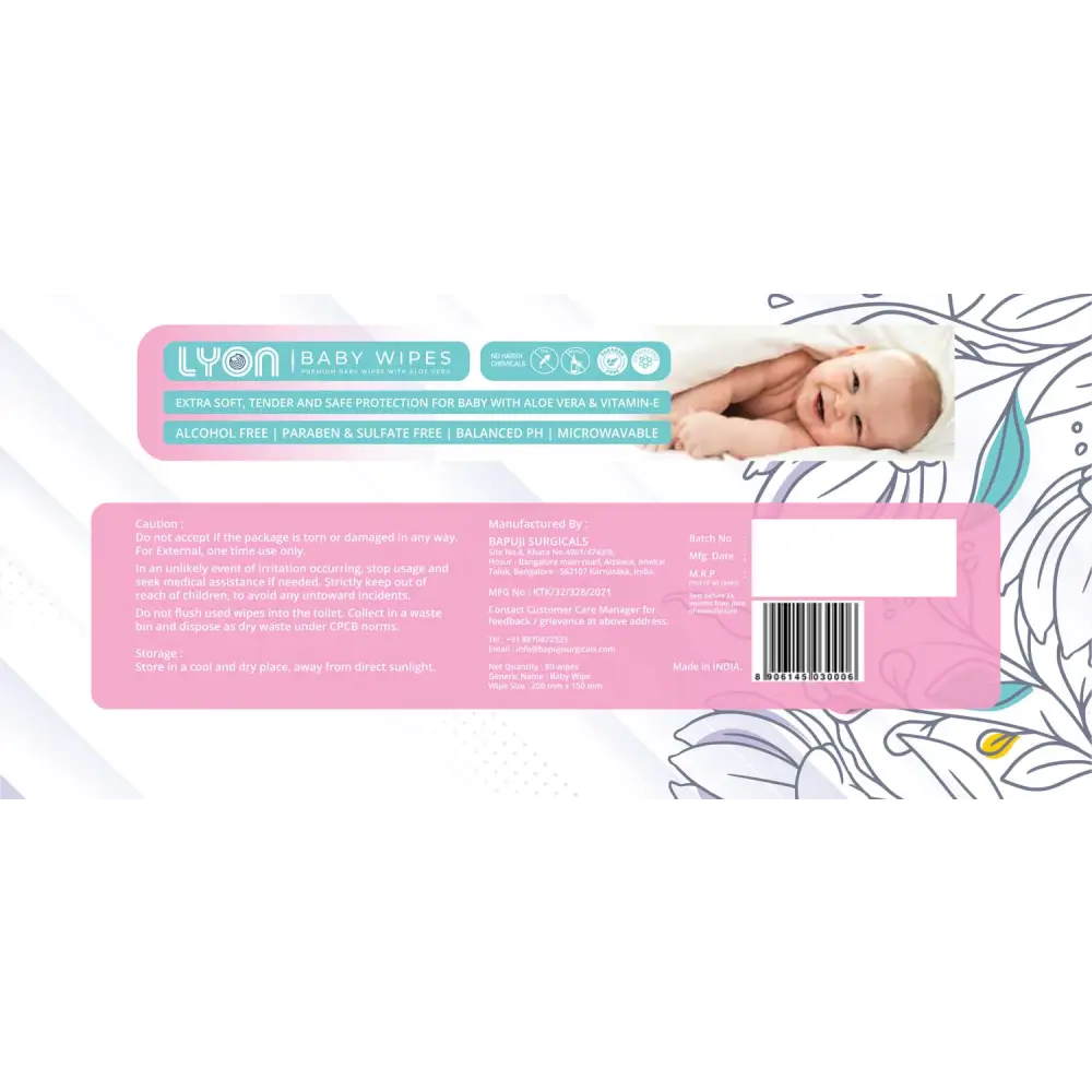 lyon baby wet wipes - Baby Essentials