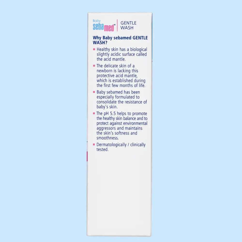 SebaMed Baby Wash 50ml - Extra Soft Formula for Gentle Baby Care - Ovum Baby Buddy