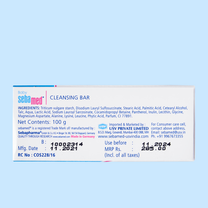 SebaMed Baby Cleansing Bar 100gm