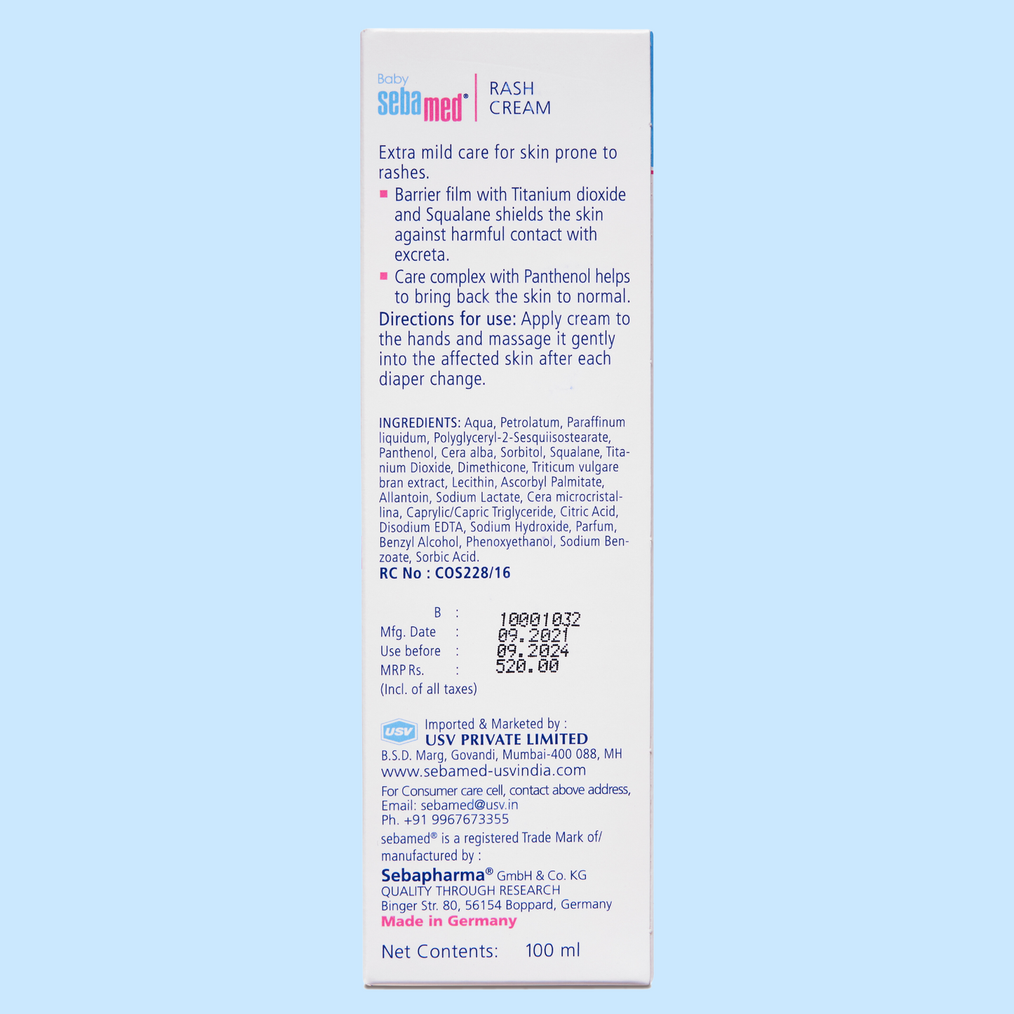 SebaMed Baby Rash Cream 100ml