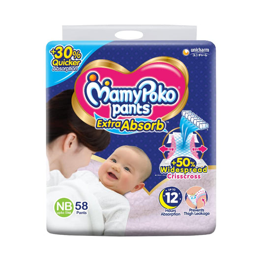 MAMY POKO PANTS NB-58 EXTRA ABSORB