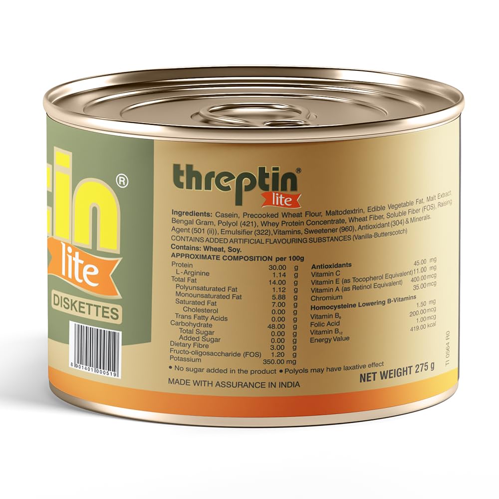 Threptin LITE- Sugarfree Protein Diskettes - 275g