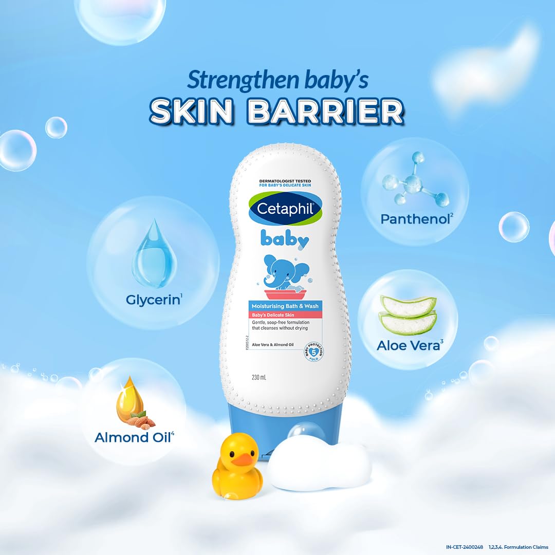 Cetaphil Baby Moisturizing Bath & Wash 230ml