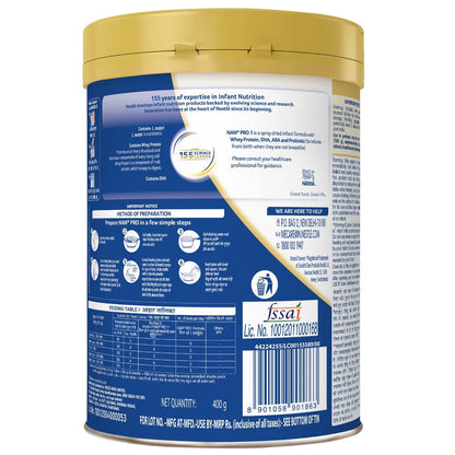 NAN PRO 1 TIN POWDER (400 Gram)