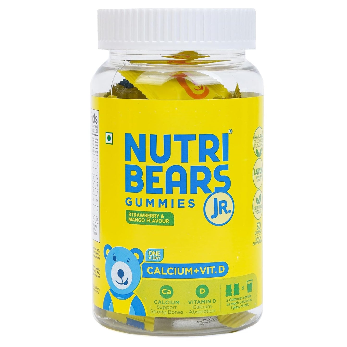 NutriBears Children’s Calcium and Vitamin D Gummies for Kids and Teens