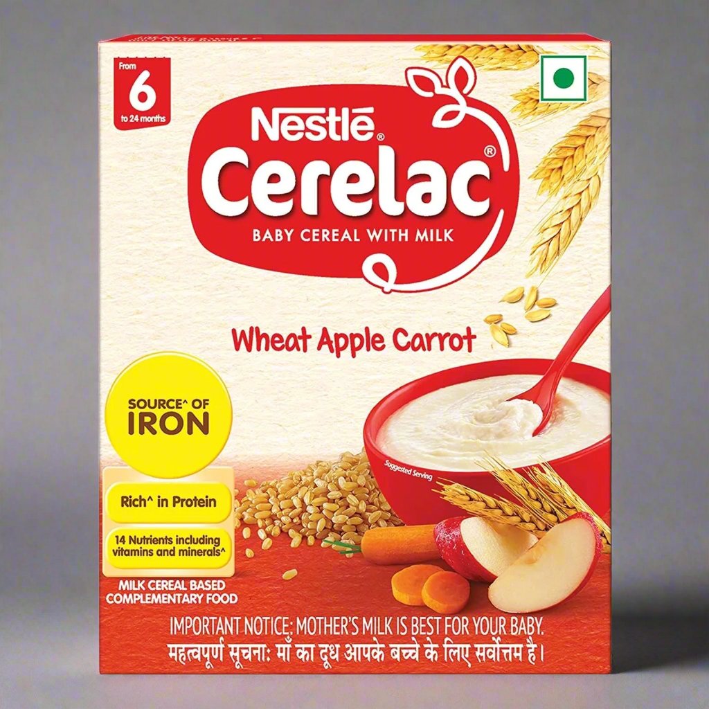 Nestle Cerelac Baby Cereal with Milk Wheat Apple Carrot