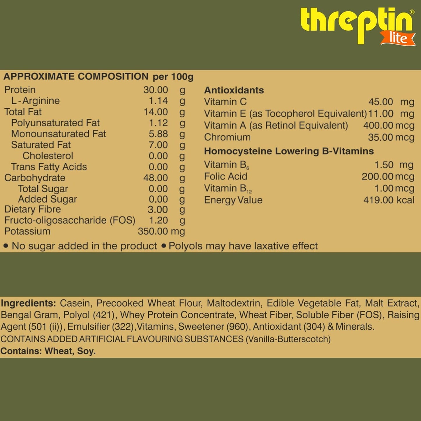 Threptin LITE- Sugarfree Protein Diskettes - 275g