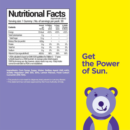 NutriBears Vitamin D Gummies for Kids and Adults