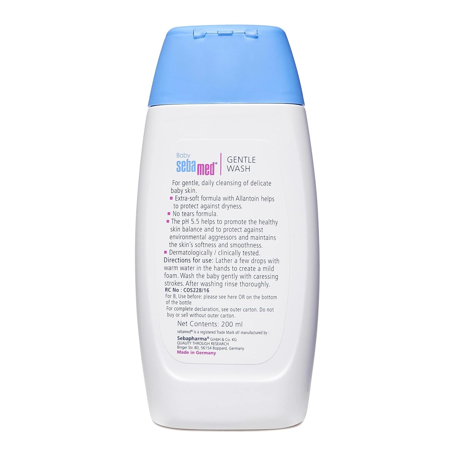 SEBAMED BABY GENTLE  WASH (PUMP) 200ML