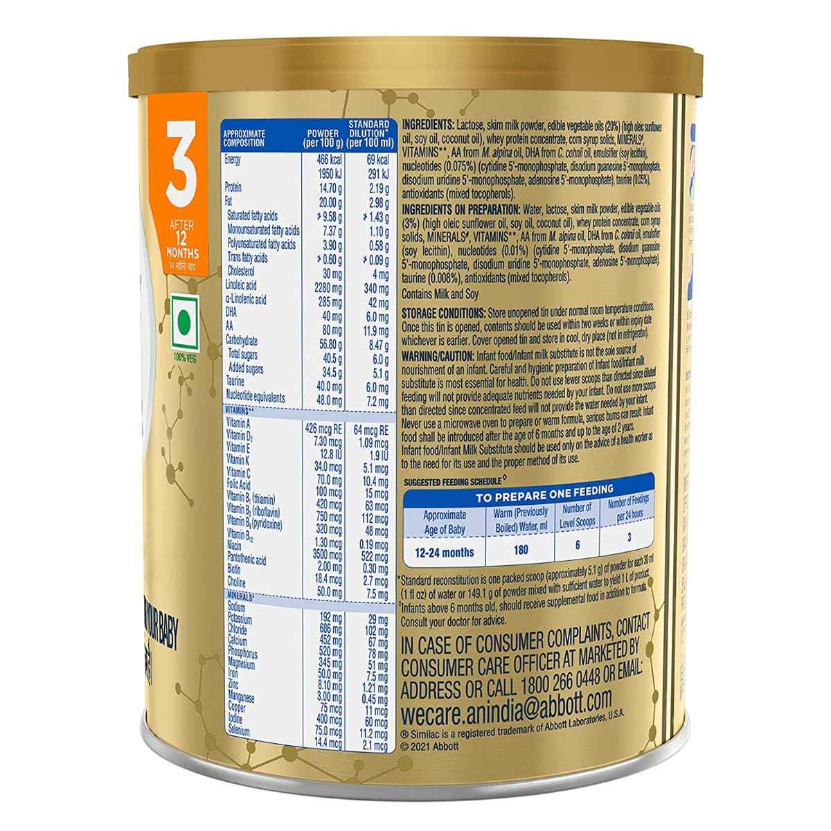 SIMILAC PLUS STAGE 3 400GM