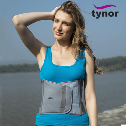 TYNOR Abdominal Support 9"/23cm, Grey, XXL (52-58 inches)