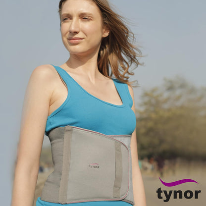 TYNOR Abdominal Support 9"/23cm, Grey, XXL (52-58 inches)