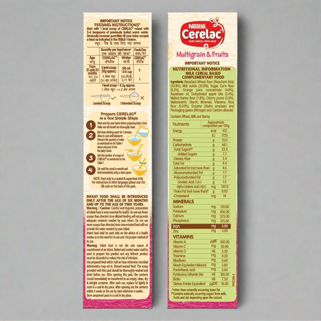 CERELAC STAGE 4 MULTIGRAIN FRUIT