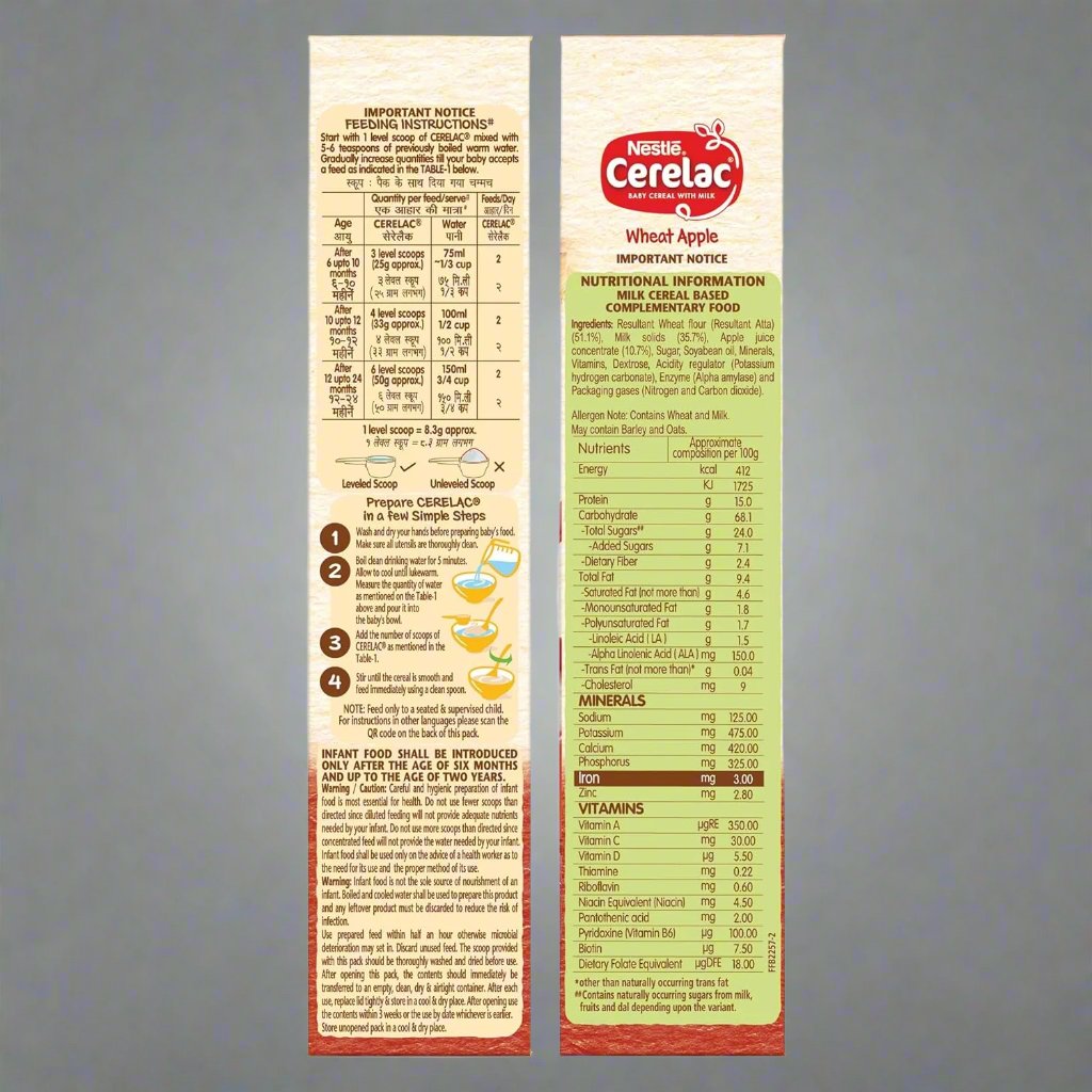 Nestlé CERELAC Baby Cereal with Wheat & Apple