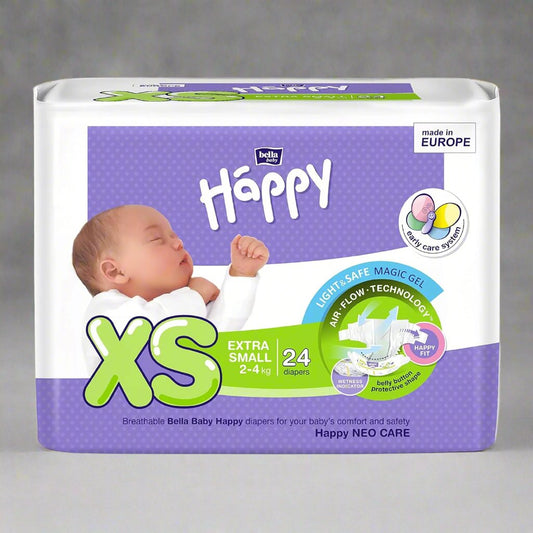 BABY DIAPER EXTRA SMALL 24'S (Bella)