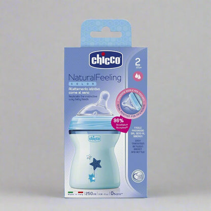 CHICCO FEEDING 250ML BOTTLES (NATURAL FEEL)