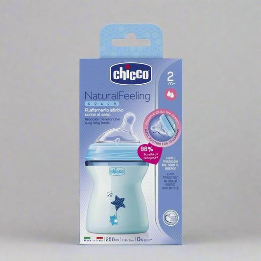 CHICCO FEEDING 250ML BOTTLES (NATURAL FEEL)