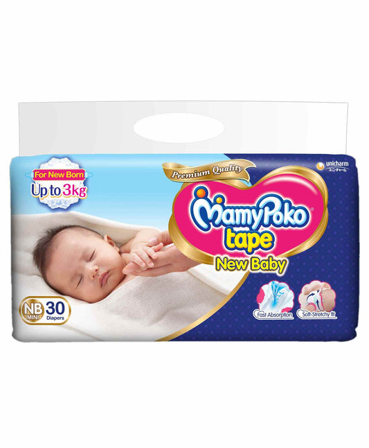 MAMY POKO NEWBORN MINI STICK DIAPER 30'S UPTO 3KG