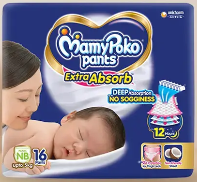 MAMY POKO PANTS NB-16 EXTRA ABSORB