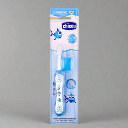 CHICCO FIRST MILK TEETH TOOTH BRUSH BLUE