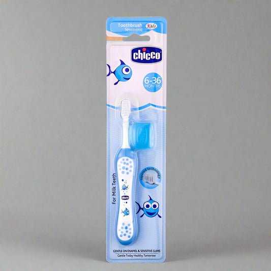 CHICCO FIRST MILK TEETH TOOTH BRUSH BLUE