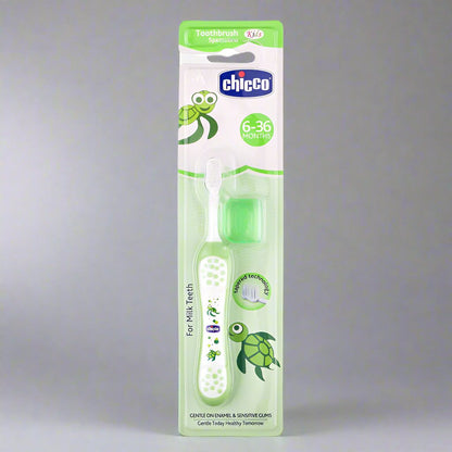 CHICCO FIRST MILK TEETH TOOTH BRUSH GREEN