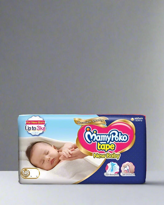 MAMY POKO NEWBORN MINI STICK DIAPER 5’S UPTO 3KG - Baby Essentials