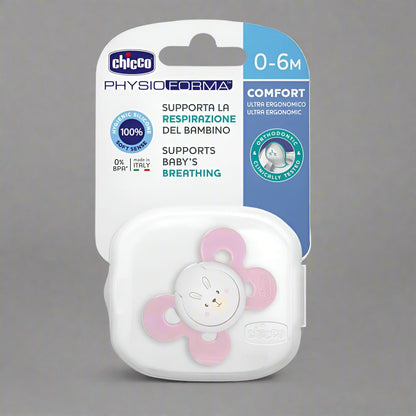 CHICCO BABY SOOTHER PH PINK 0-6 MONTH