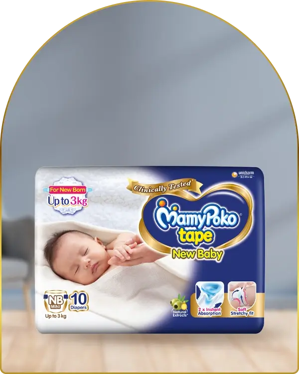 MAMYPOKO PANT MINI STICK DAIPERS 10's (upto 3kg's)