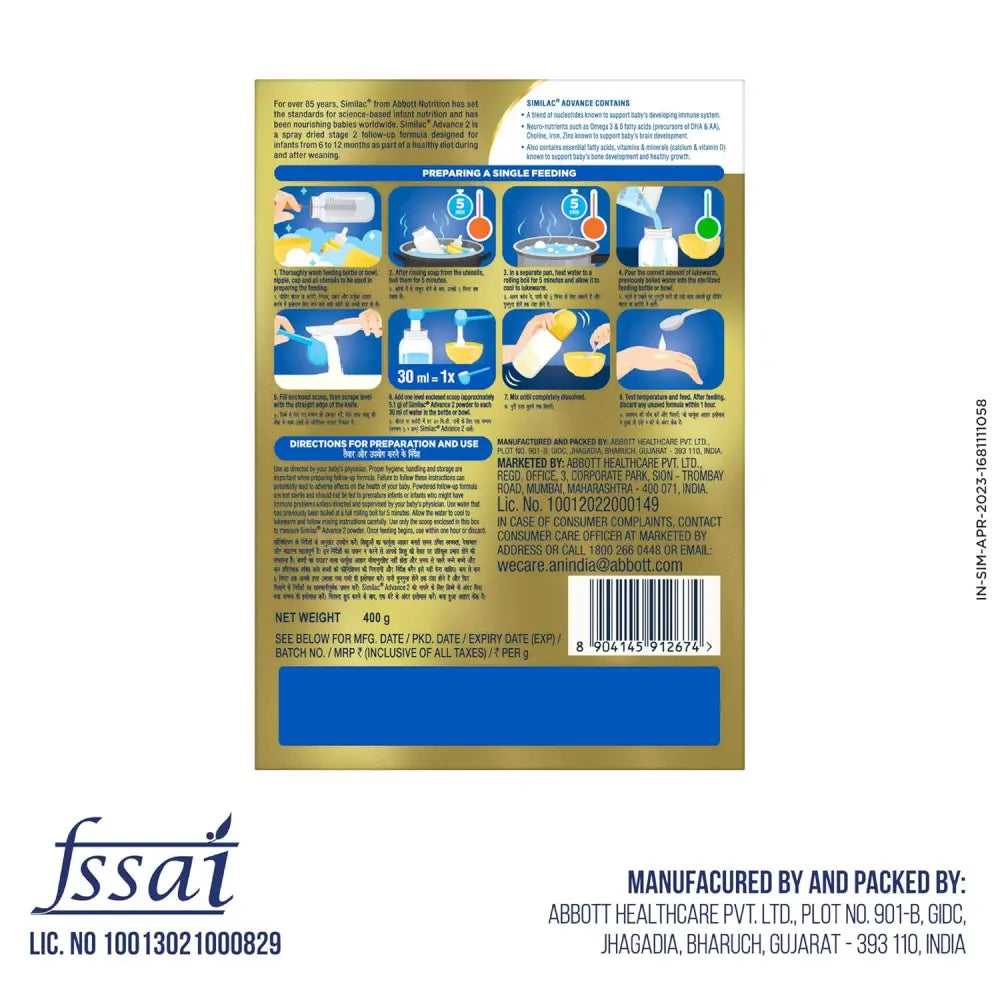 SIMILAC ADVANCE STAGE-2 - Feeding Formula