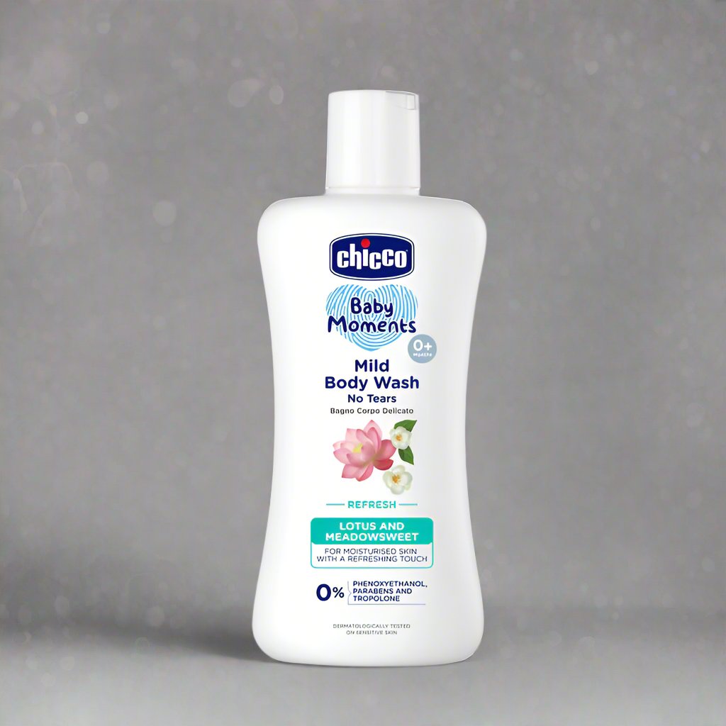 CHICCO BABY MILD BODY WASH 200ML