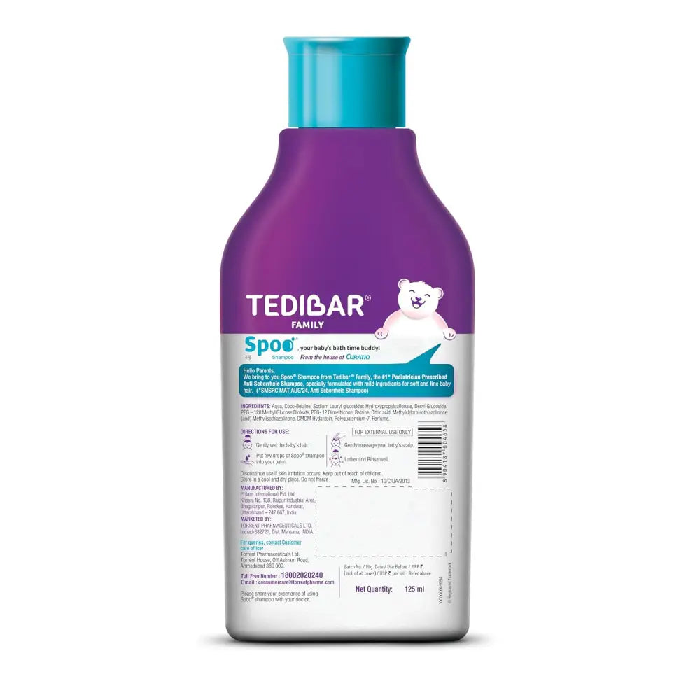Tedibar Spoo Baby Shampoo 125ml - Bath and Body
