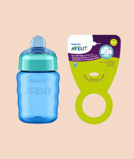 Philips Avent Classic Spout Cup 260ml (Blue and Green Cap) SCF553/05