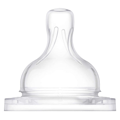 Philips Avent Classic Teat Fast Flow Nipple - 4 holes/6months+ (Pack of 2) SCF634/27