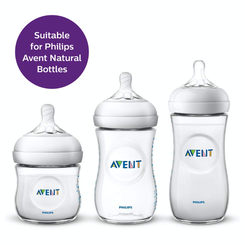 Philips Avent Natural 2. 0 Teat Fast Flow for 6 Months+ (Set of 2 Units) SCF044/27