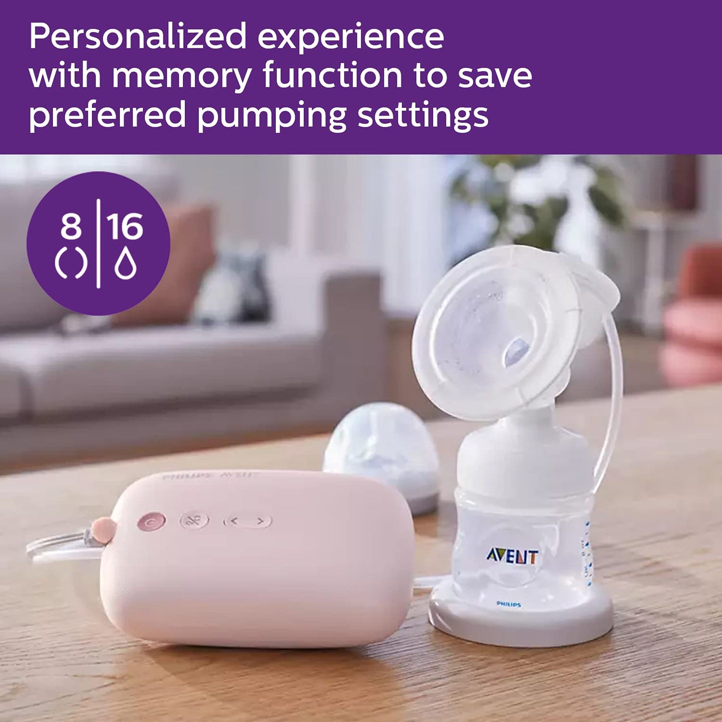 Philips Avent Comfort Single Electric Breast Pump (White) SCF395/11